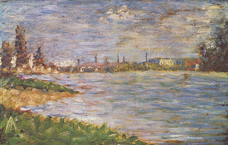 Georges Seurat Die beiden Ufer Spain oil painting art